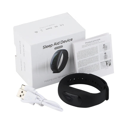 Intelligent Electronic Sleep Device – Microcurrent Pulse Rest Hypnosis Wristband for Insomnia and Anxiety Relief