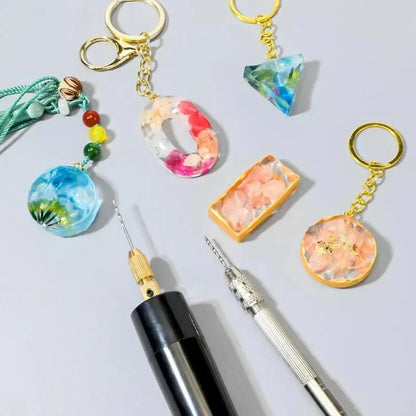 Mini Handheld USB Electric Drill – DIY Engraving Tool for Epoxy Resin, Jewelry Making & Wood Craft Precision Work