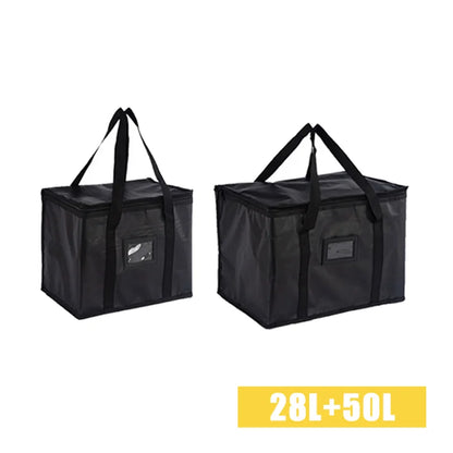 70L Large Insulated Thermal Cooler Bag – Portable Lunch Tote, Tin Foil Food Storage for Picnic, Camping, and Fresh Keeping
