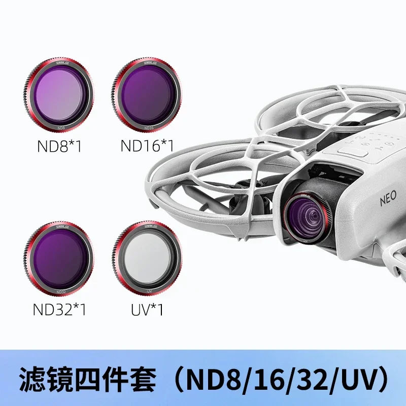 DJI Neo Lens Filter Set - Magnetic ND8 ND16 ND32 CPL UV 1/4 Black Mist Camera Filter Kit for Drone Accessories