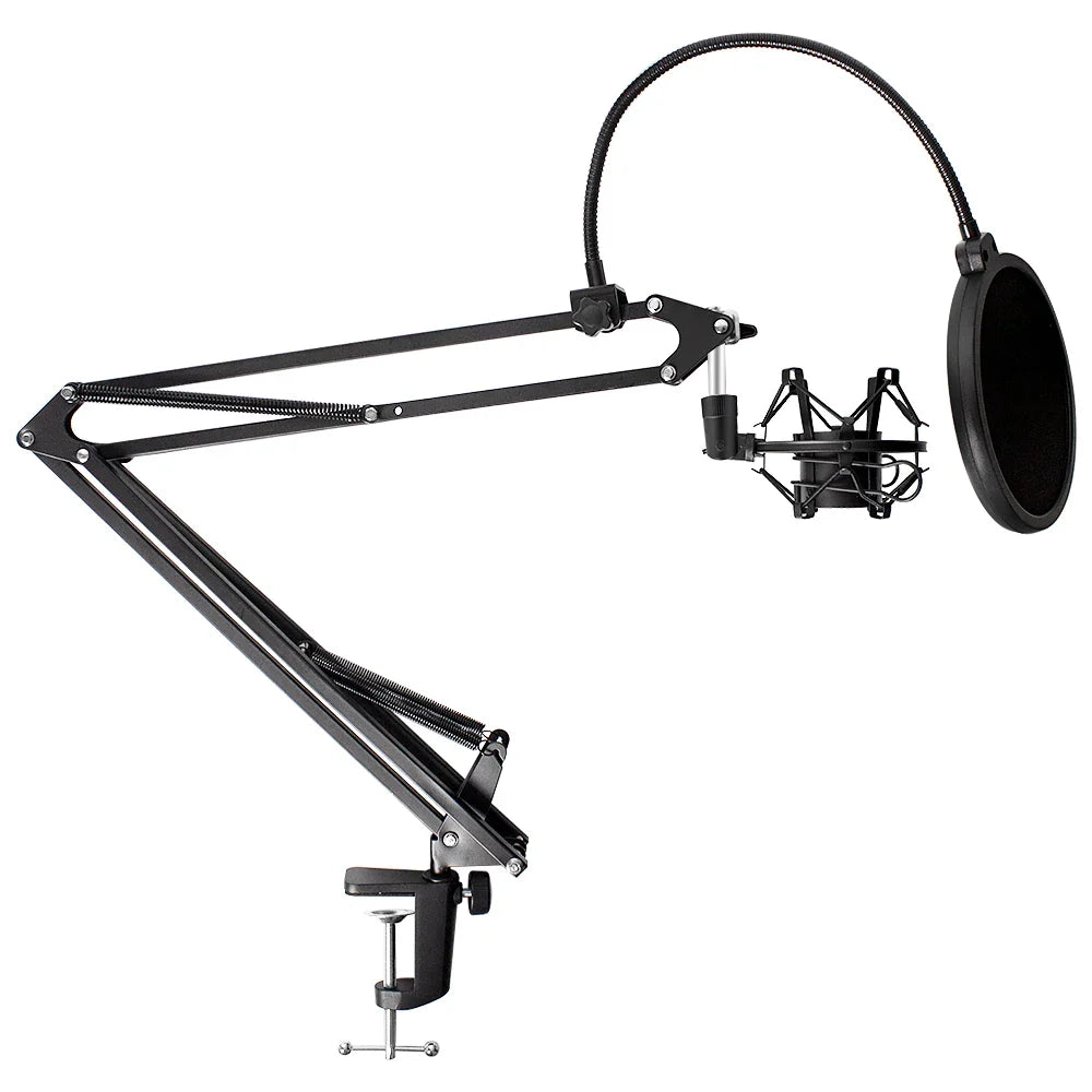Professional Scissor Arm Stand for BM800 Microphone – Universal Shock Mount with Spider Cantilever Bracket and Mic Holder