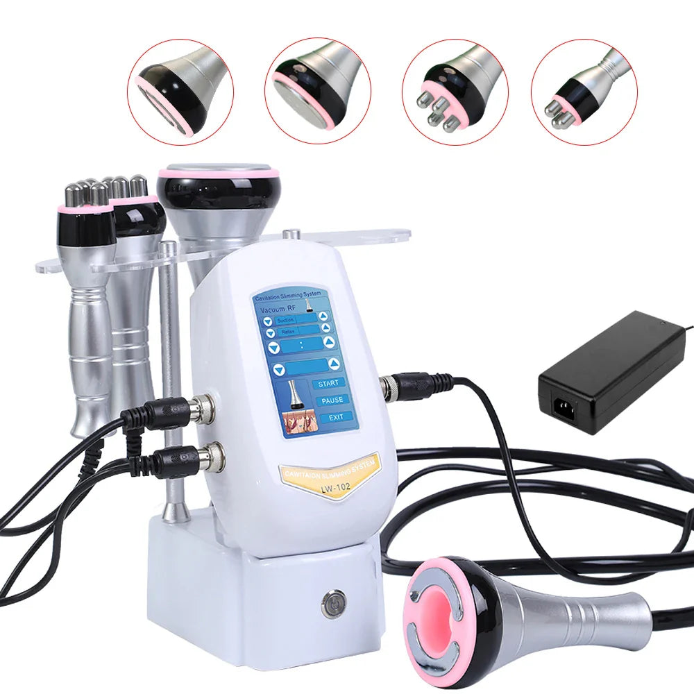 40K Cavitation 4 in 1 Ultrasonic RF Machine – Body Shaping, Weight Loss, Skin Tightening & Facial Lifting Device