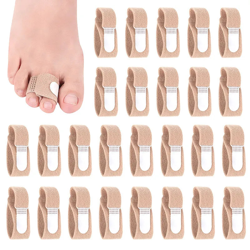 Toe & Finger Straightener Tape – Hammer Toe, Hallux Valgus Corrector Bandage with Separator Splint Wraps, Foot Care Supply