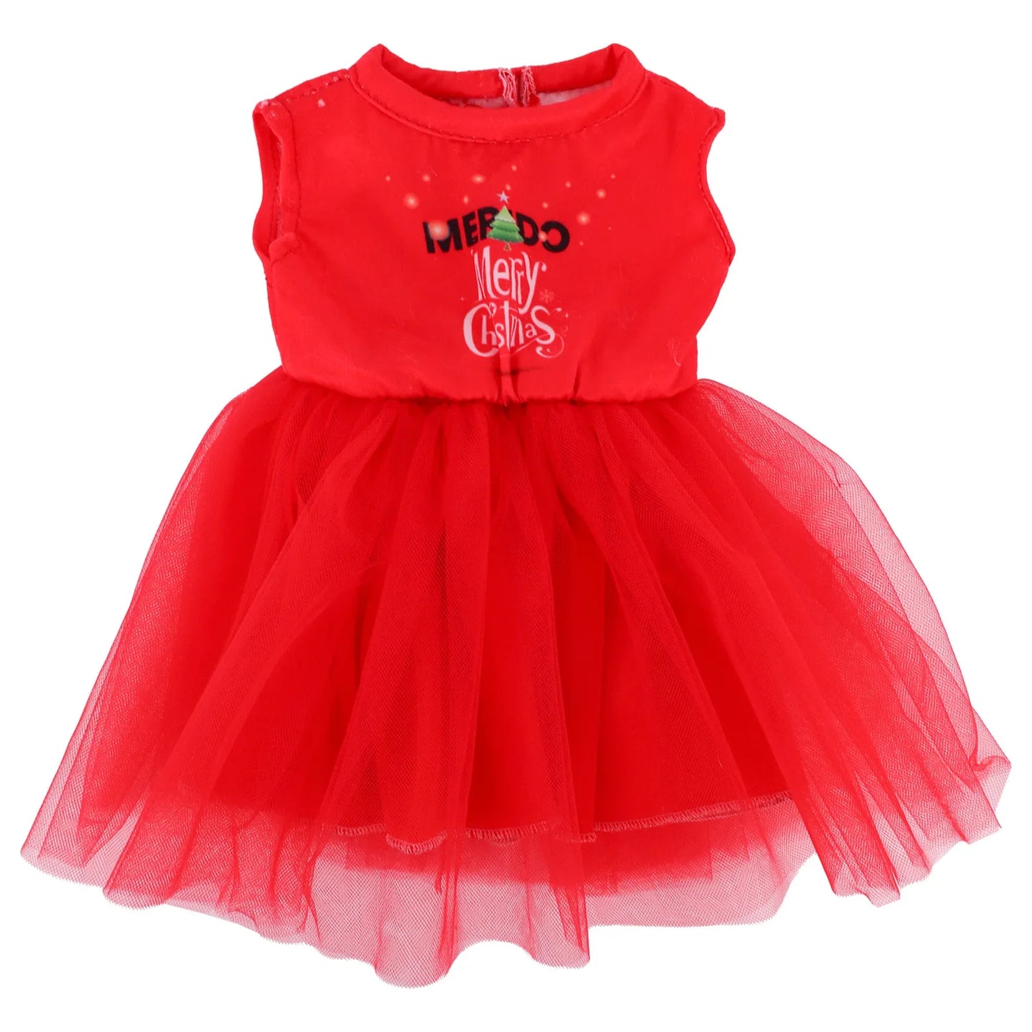 Pop Doll Christmas Outfit — Dress, Top & Pants Set for 18-Inch American and 43CM Reborn Baby Dolls, Our Generation Girl’s Toy Accessories