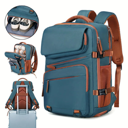Expandable Business Laptop Backpack - Large Capacity Travel & Computer Bag for Men and Women