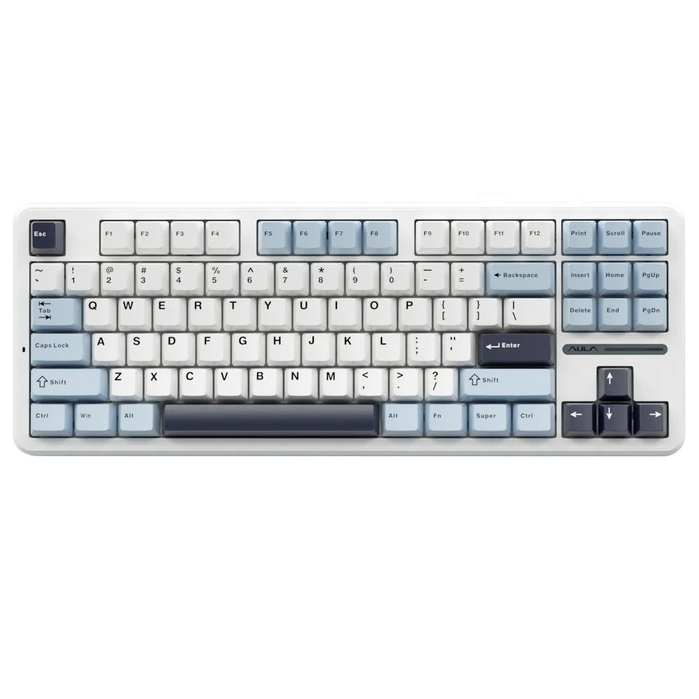 AULA F87 Pro 75% TKL Mechanical Gaming Keyboard – Wireless, Hot-Swap, RGB, Bluetooth, Gasket Mount, New 2024 Colors