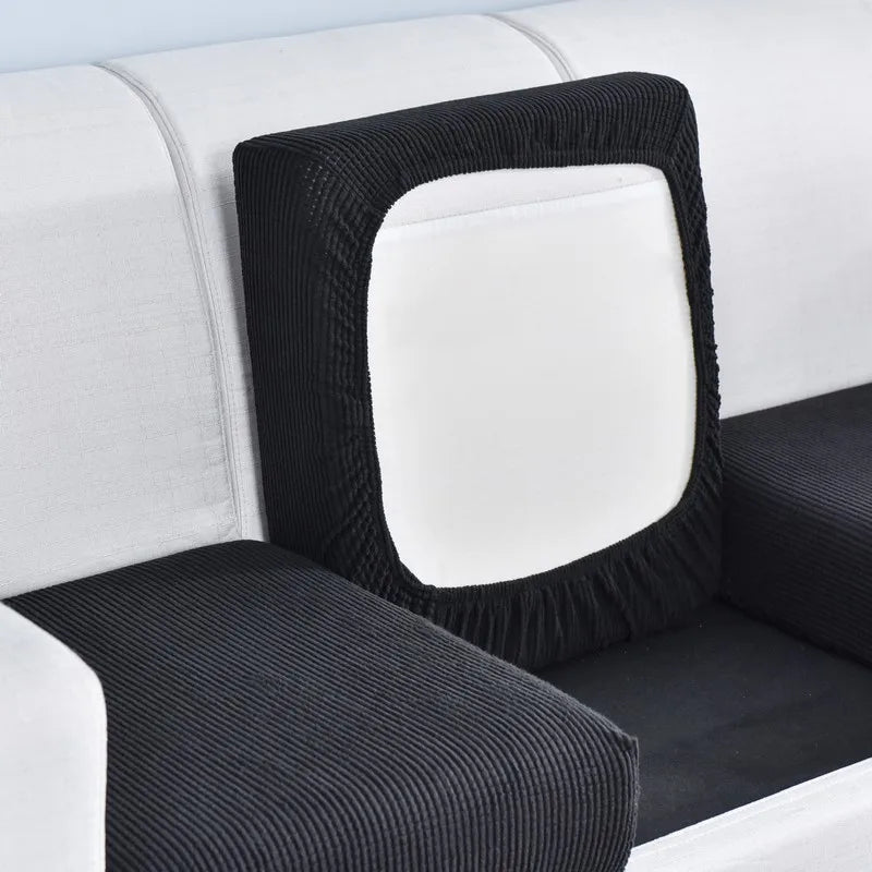 Polar Fleece Sofa Cushion Cover - Elastic Furniture Protector Slipcover for Living Room Sofa Chair Pet Kids Mat 10 Sizes
