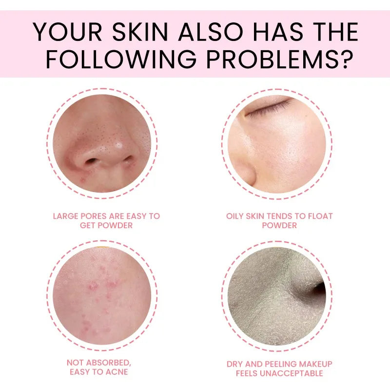 CC Foundation Cream – Natural Moisturizing, Waterproof, Brightening Concealer with Oil-Control & Long-Lasting Coverage