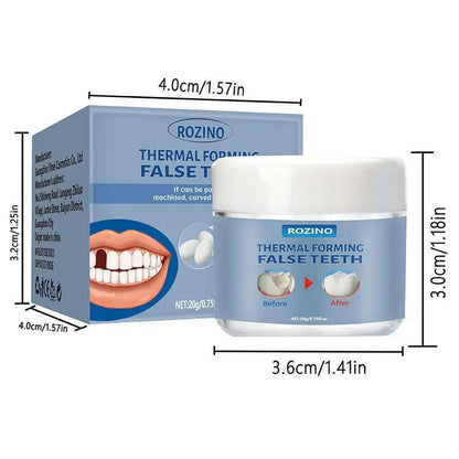 Moldable False Teeth Repair Kit – Tooth Granules & Beads for Temporary Filling, Broken Tooth Fix, Thermal Fit Q6N2