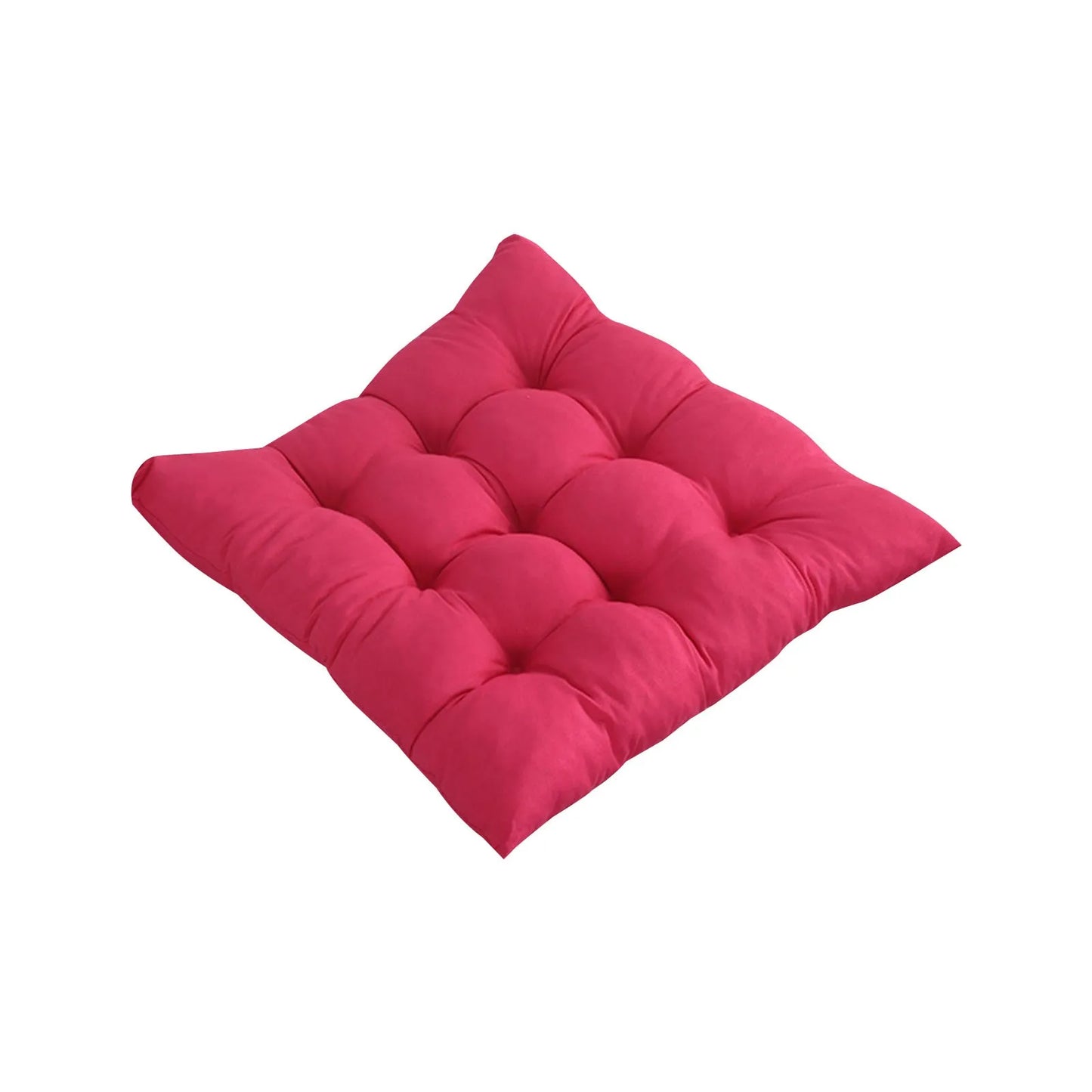 Solid Square Chair Cushion – Soft Cotton Upholstery for Office, Home, Car, and Garden Sun Lounge Seat