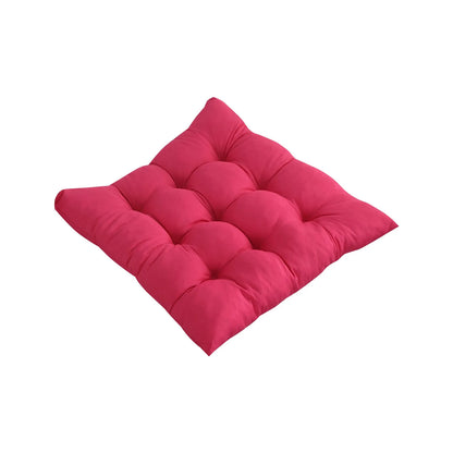 Solid Square Chair Cushion – Soft Cotton Upholstery for Office, Home, Car, and Garden Sun Lounge Seat