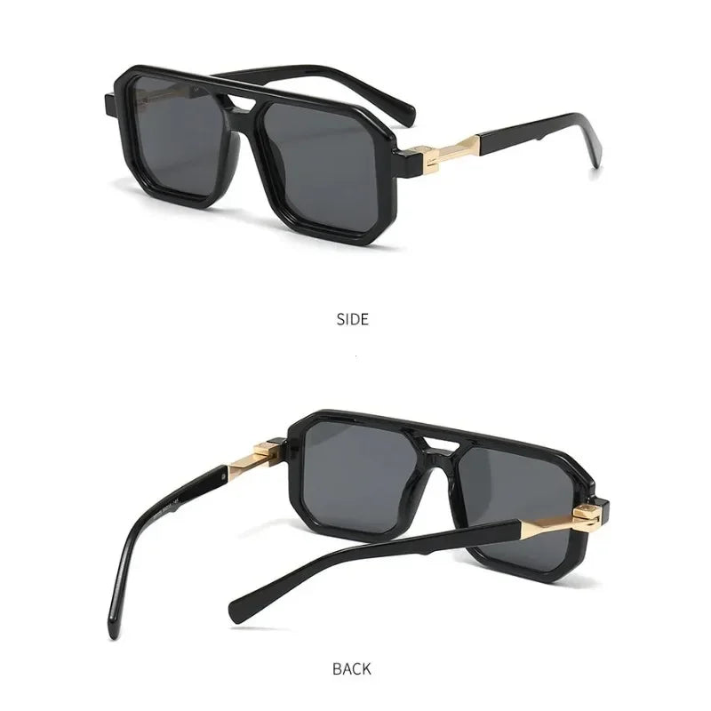2024 Vintage Fashion Sun Protection Sunglasses – Square Retro Shades for Men & Trendy Women’s Gafas De Sol