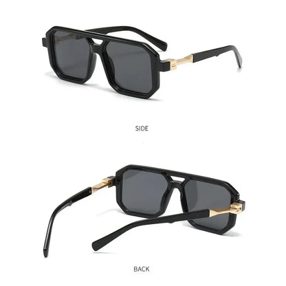 2024 Vintage Fashion Sun Protection Sunglasses – Square Retro Shades for Men & Trendy Women’s Gafas De Sol
