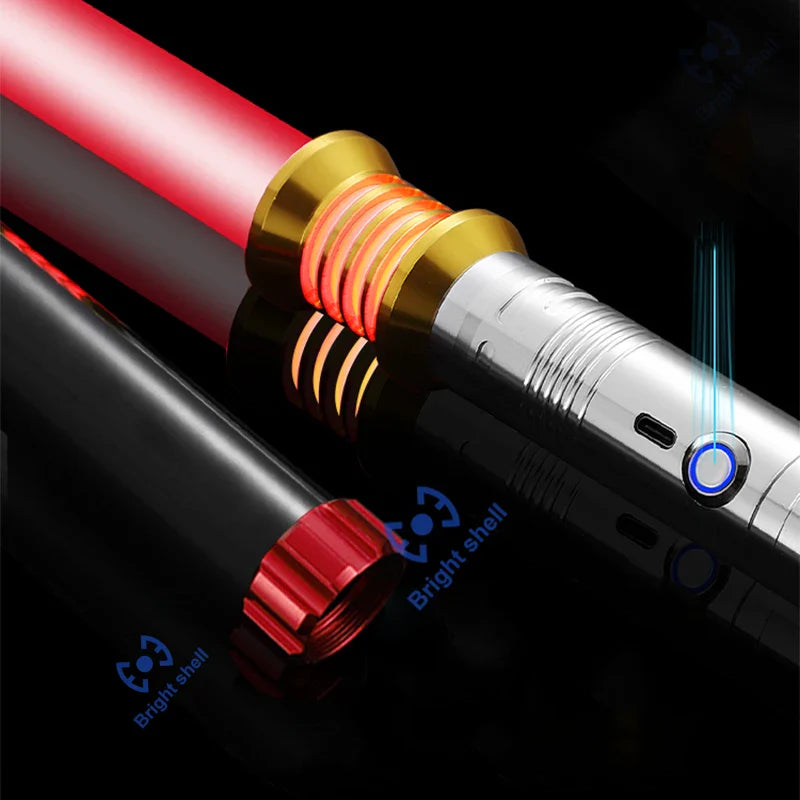 RGB Metal Lightsaber Toy – 15-Color Changing Laser Sword with Sound Effects, Force FX Jedi Blaster Gift for Kids