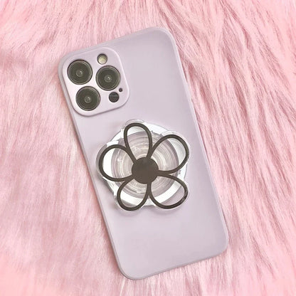 Korean Smile Flower MagSafe Magnetic Phone Grip & Stand – Universal Smart Tok Holder