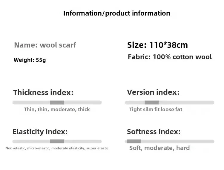 Women’s Wool Triangle Scarf – British Korean Knitted Headscarf & Warm Multi-Functional Wrap