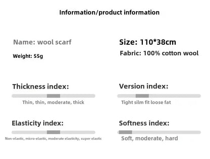 Women’s Wool Triangle Scarf – British Korean Knitted Headscarf & Warm Multi-Functional Wrap