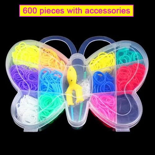 Pantone Color Rainbow Rubber Bands for Loom Bracelets – Western European Style DIY Arts & Crafts Kit