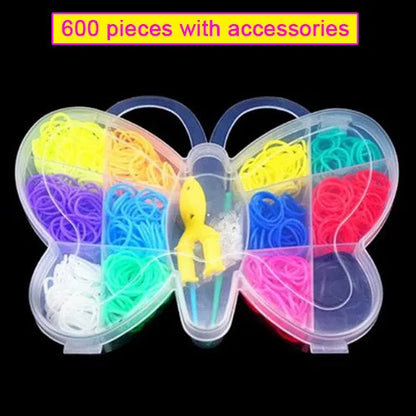 Pantone Color Rainbow Rubber Bands for Loom Bracelets – Western European Style DIY Arts & Crafts Kit