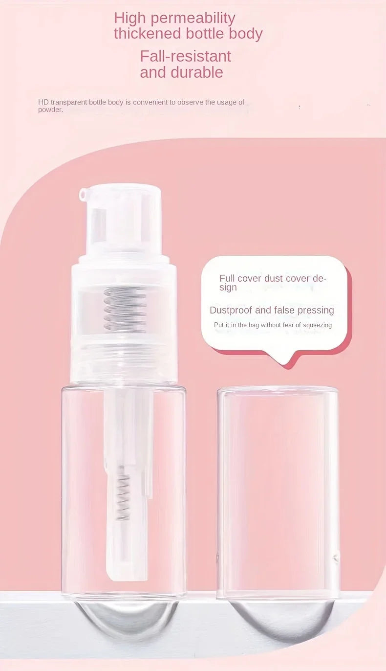 2pcs Hair Fiber Powder Spray Bottles – Refillable Makeup & Hair Applicator Dispenser for Salon & Travel
