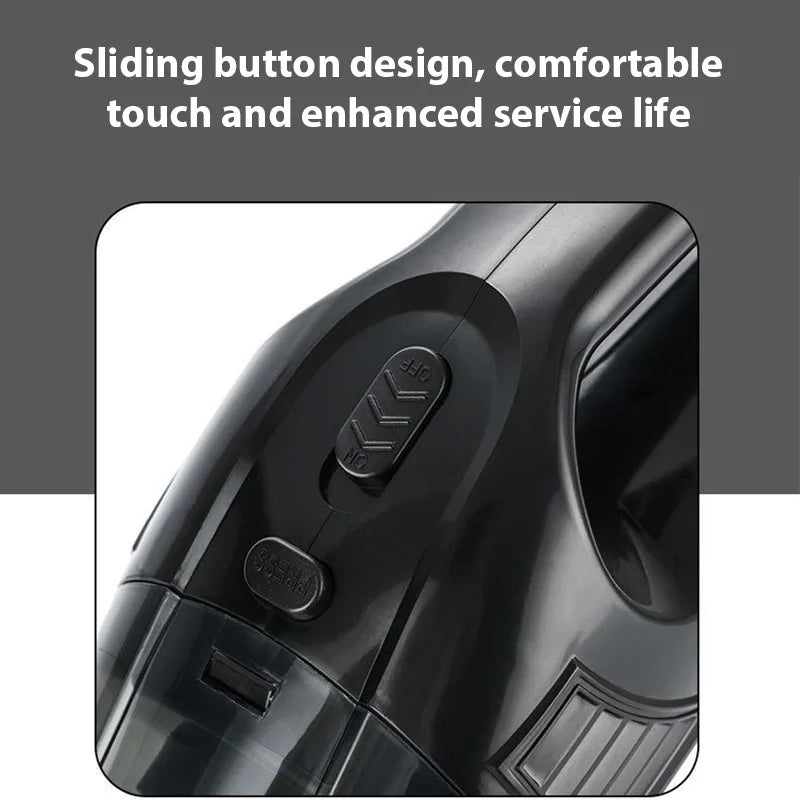 Wireless & Wired Handheld Car Vacuum Cleaner – Dual-Purpose Cleaner for Home and Car, 3M Cigarette Lighter Power Cord