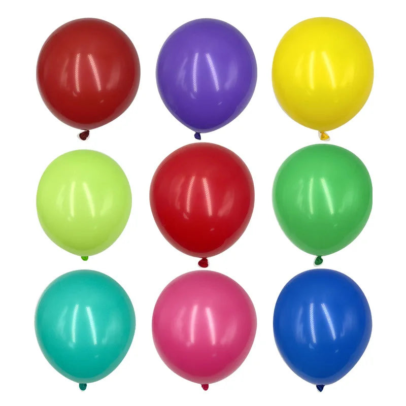 50/100PCS Rainbow Matte Balloons 5 Inch – Round Colorful Party Balloons for Wedding, Birthday & Holiday DIY Decoration Supplies