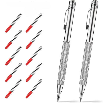 Diamond Scribing Pen with Tungsten Carbide Tip | Engraving and Stylus Pen for Glass, Ceramic, Metal | Hand Tool