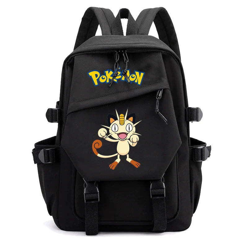 Pokemon Waterproof Women’s Backpack – Pikachu, Gengar, Snorlax Schoolbag for Girls & Students
