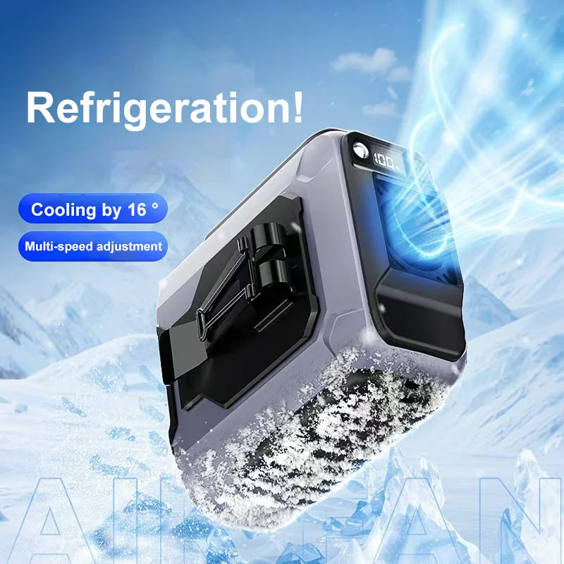Extra-Large Battery Wearable Waist Fan — Hands-Free Lightweight Cooling for Outdoor Work, Travel, and Jobsites