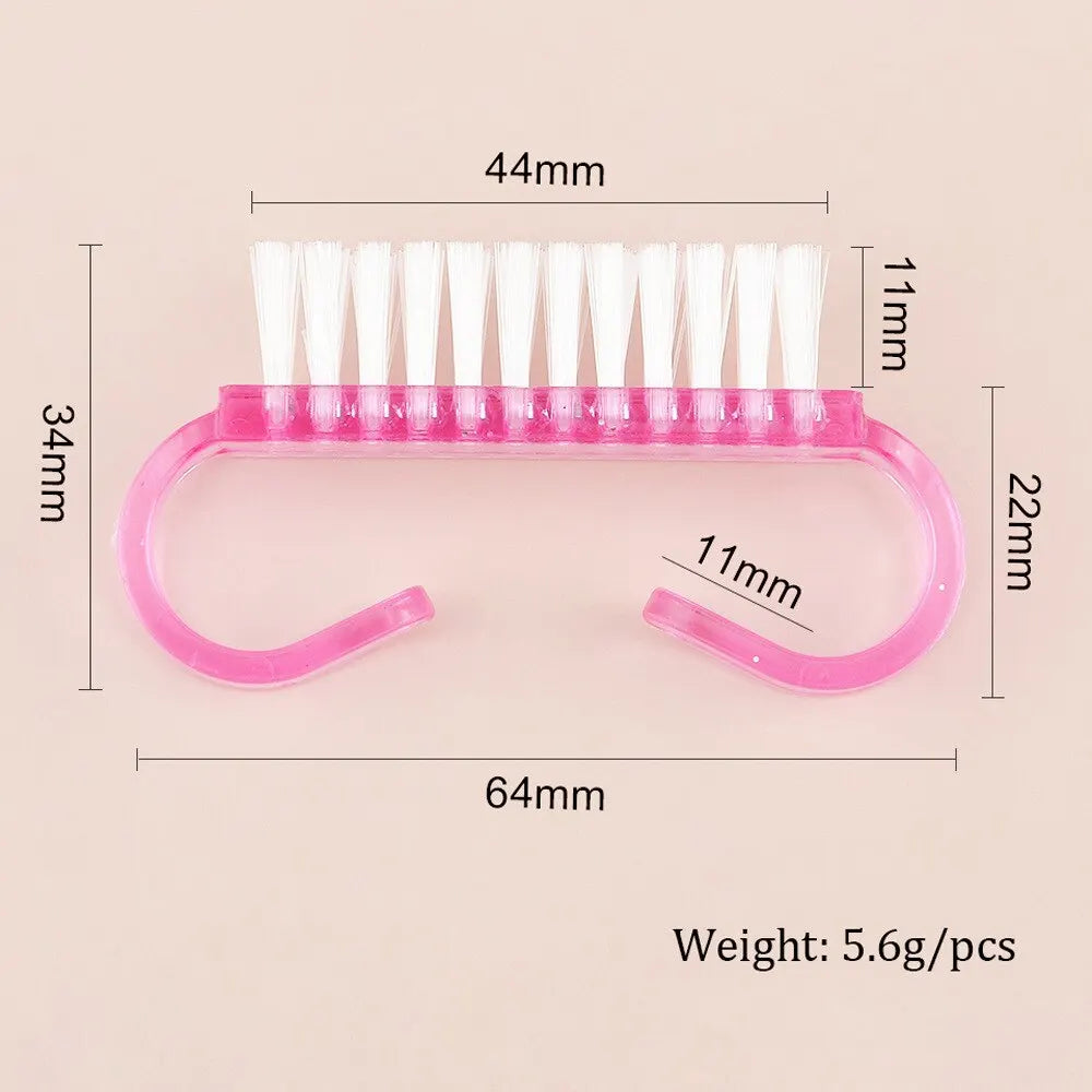 10 Pcs/Lot Acrylic Nail Brush Set: Manicure & Pedicure Soft Dust Removal - Nail Art Brushes & File Tools for Perfect Nail Care