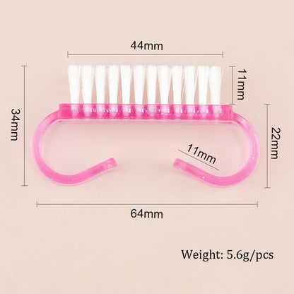 10 Pcs/Lot Acrylic Nail Brush Set: Manicure & Pedicure Soft Dust Removal - Nail Art Brushes & File Tools for Perfect Nail Care