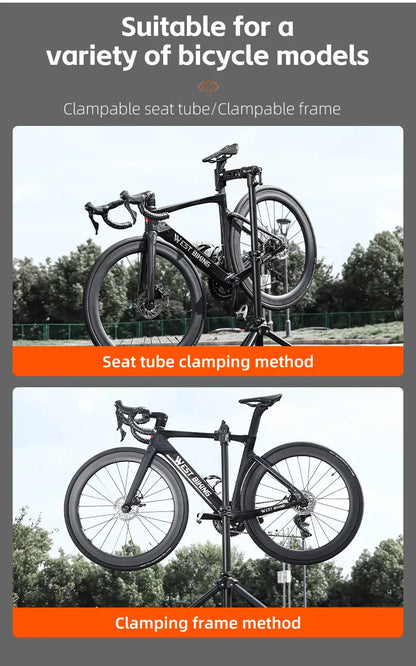 WEST BIKING Foldable Bike Repair & Display Stand – Multipurpose Wall/Floor Rack for Bicycle Storage & Maintenance