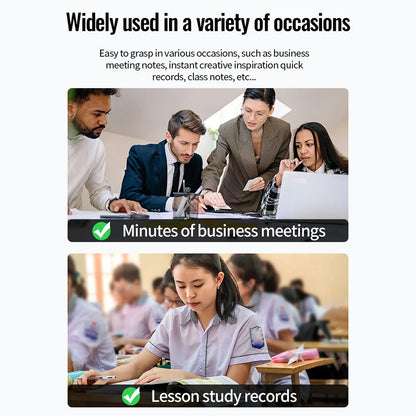 Digital Voice Recorder — 64GB/128GB Portable Professional Sound Dictaphone, Voice-Activated Audio Recording Pen & MP3 Player