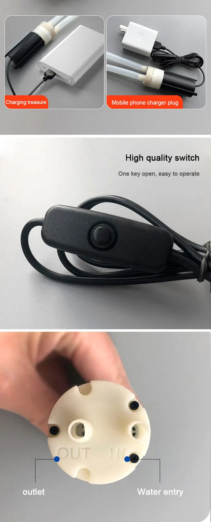 DIY High-Flow Electric Wine Pump – USB Interface Peristaltic Dosing Pump, Miniature Water & Hose Pump