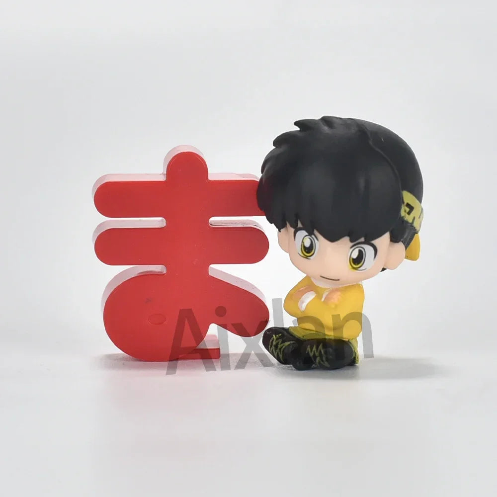 Aixlan 4PCS Ranma ½ PVC Figures – Ranma, Tendou, Akane Q-Version Cute Anime Collectible Action Figures Christmas Gift