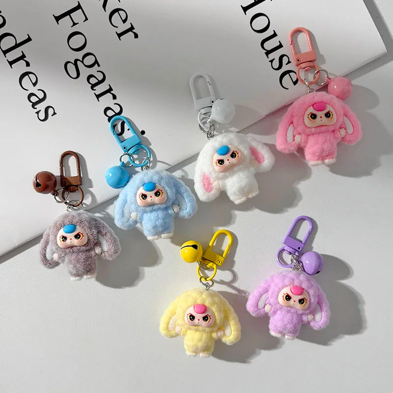 Kawaii Plush Keychain – Cute Aesthetic Bag Charm for Women, Wedding & Party Gifts