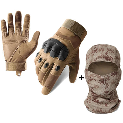 Moto Men’s Full Finger Motorcycle Gloves – Black Touchscreen Motorbike & Motocross Riding Protective Gear