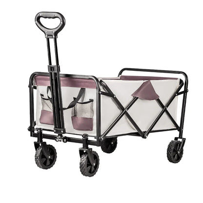 Heavy Duty Large Capacity Folding Wagon – Collapsible Portable Utility Cart for Shopping, Beach & Garden