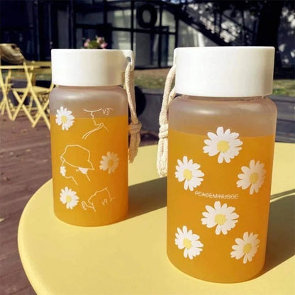 500ml BPA-Free Plastic Transparent Water Bottle - Portable Outdoor Sports Cup with Rope - Student Mug