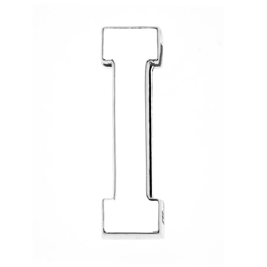 12PCS 30mm Chrome Alphabet Slide Charms A–Z – DIY Bracelet, Wristband, Pet Collar & Jewelry Making Beads