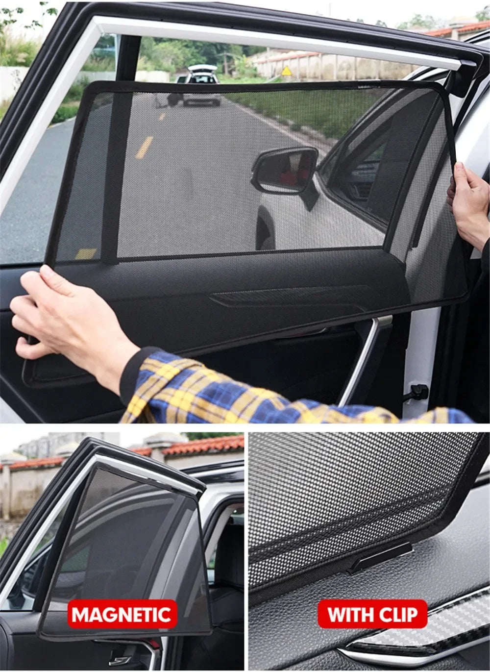 Custom Magnetic Car Window Sunshade for Toyota RAV4 XA50 2018-2023 - 5th Gen SUV Mesh Curtain for Front Windshield