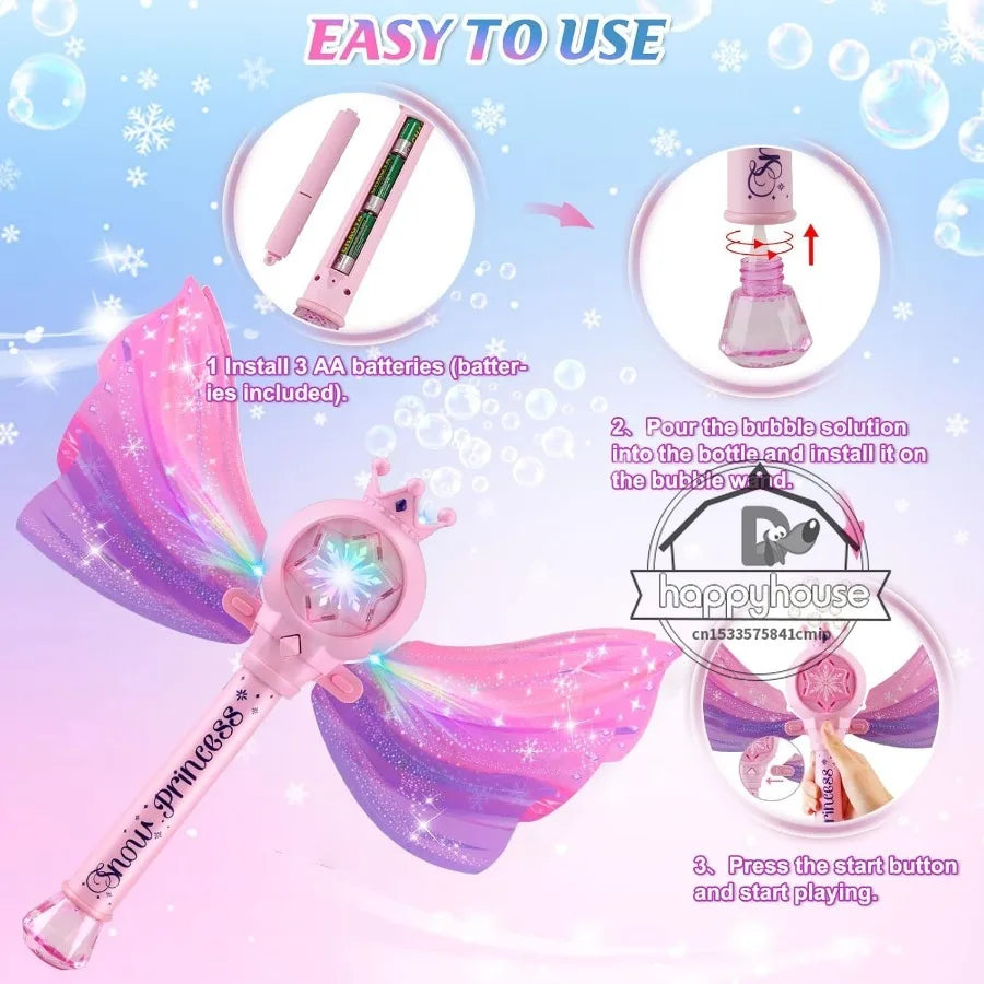 Electric Unicorn Bubble Wand – Bubble Maker Toy for Toddlers, Girls & Boys