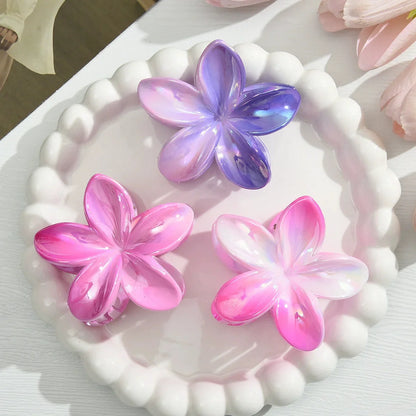 18Pcs Egg Flower Hair Clips | Gradient Candy Color Flowers, Shark Clips for Daily Ponytail Styling