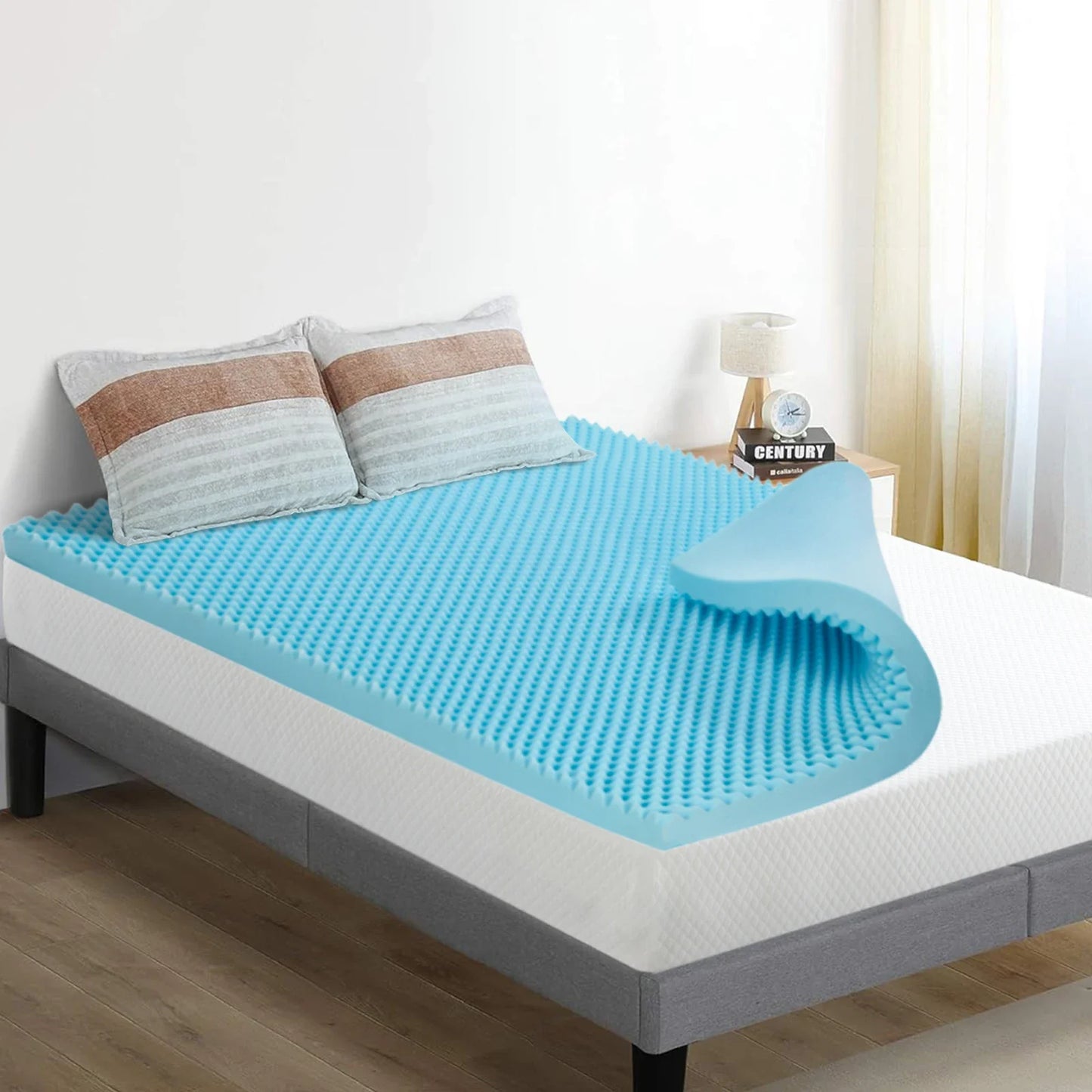 2", 3", 4" Full Memory Foam Mattress Topper - Gel-Infused Comfort Pad for Full/Double Bed, Soft Foam Mattress