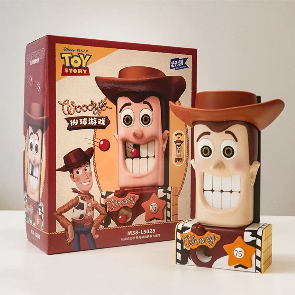 Woody Big Teeth Building Block Model Kit - Creative Desktop Assembly & Party Game Toy