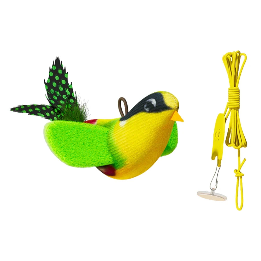 iLMH Smart Cat Interactive Ball Toy - Rechargeable Automatic Rolling Mouse Toy with Faux Tail for Pet Training & Play