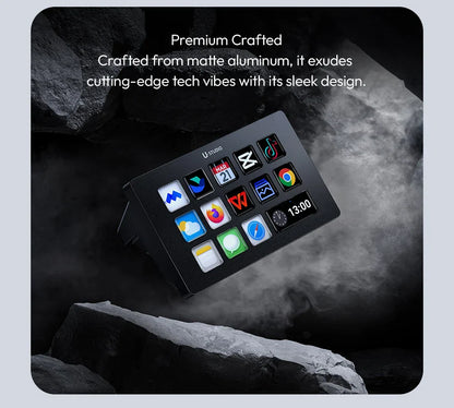 Ulanzi D200 Live Streaming Controller – 13 LCD Keys for Vlog, Content Creation, Photo & Video Editing, Gaming, Office Work