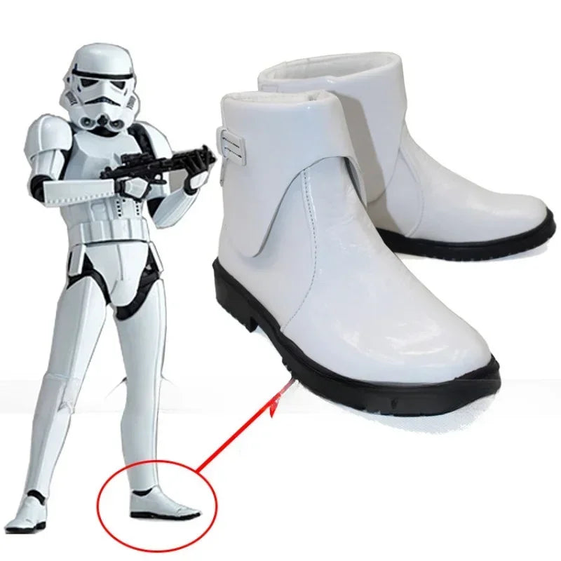 SW Cosplay Boots – Darth Vader, Anakin, Luke Skywalker, Obi-Wan, Darth Maul & Stormtrooper Shoes for Men’s Halloween Costume