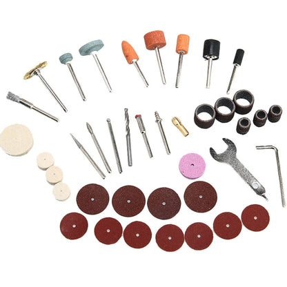 40PCS Micro Abrasive Tool Set | Electric Drill Multi-Rotor Accessory Set for Sharpening & Polishing