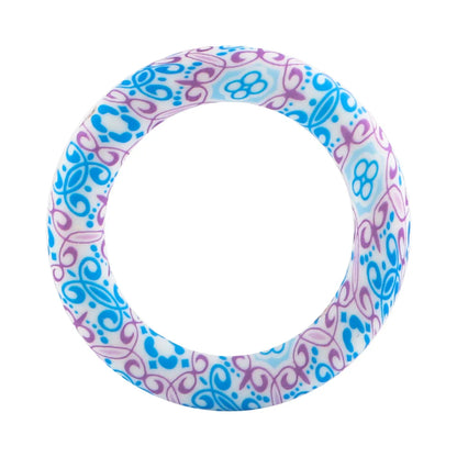 Kovict Silicone Ring Pendant Blanks - 65mm Round Printed Rings for DIY Jewelry & Craft Making